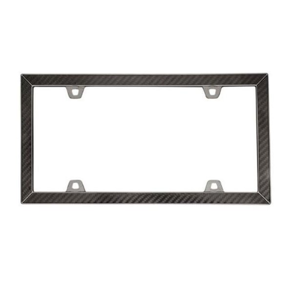 Cruiser Accessories Cruiser Accessories 58098 Carbon Fiber II License Plate Frame; Carbon Fiber And Black Chrome 58098